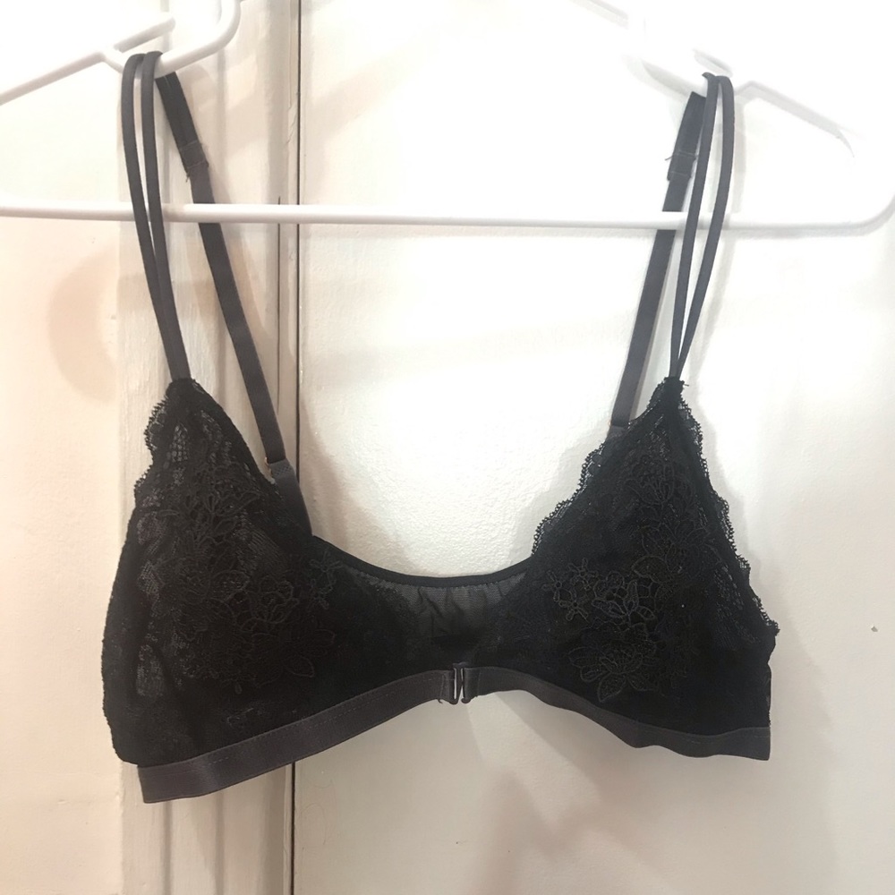 Lacy Black Mesh Bralette